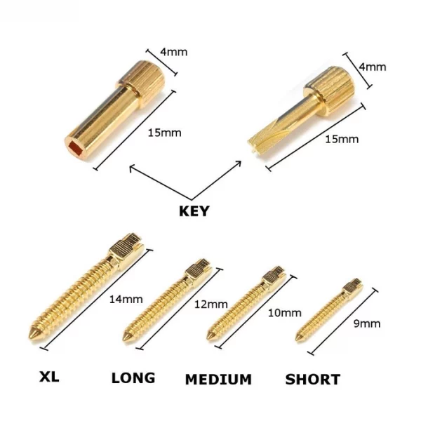 Conical Metal Screw Post Assorted Kit (120 POST)